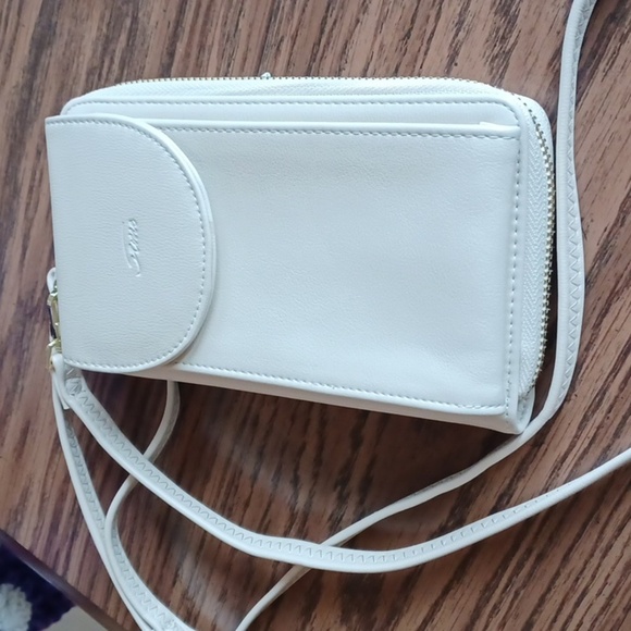 Stone women’s phone wallet cream, new - Picture 1 of 5